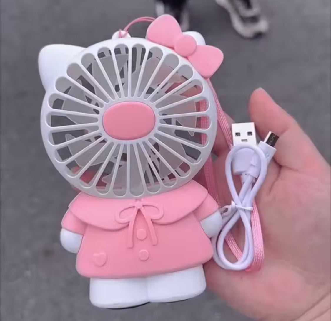 Hello Kitty Handheld Small Fan, Rechargeable Handheld Fan, Mini Pocket Fan Hello Kitty Handheld Small Fan, Rechargeable Handheld Fan, Mini Pocket Fan